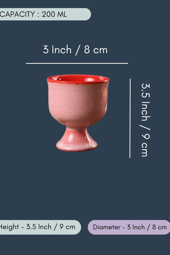 Pink Ice Cream Goblet