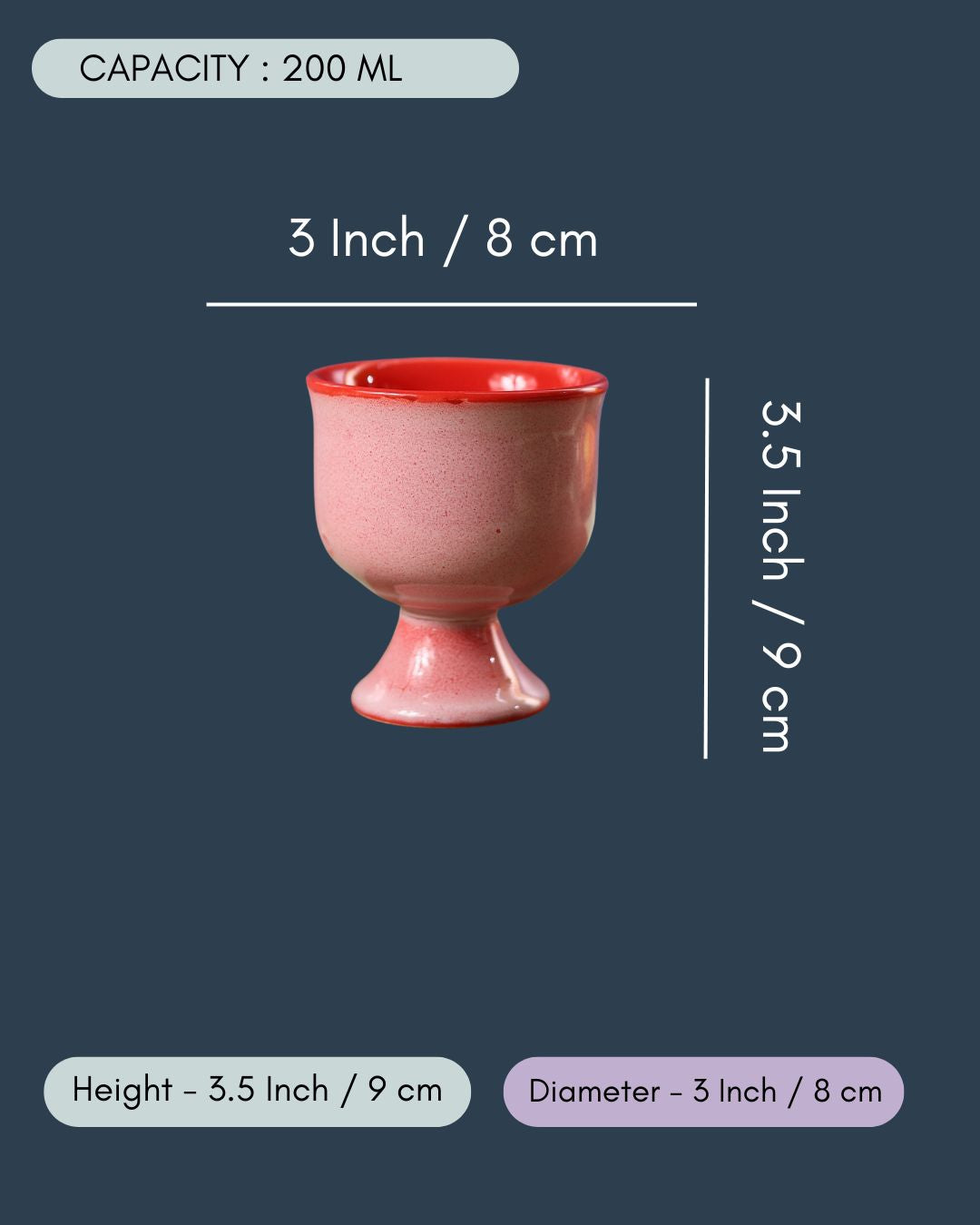 Pink Ice Cream Goblet