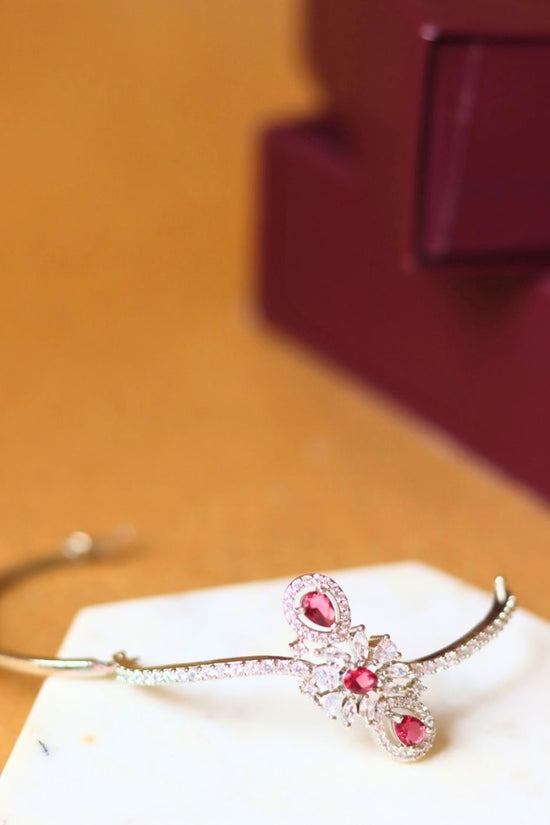anti tarnish Ruby Elegance Bracelet