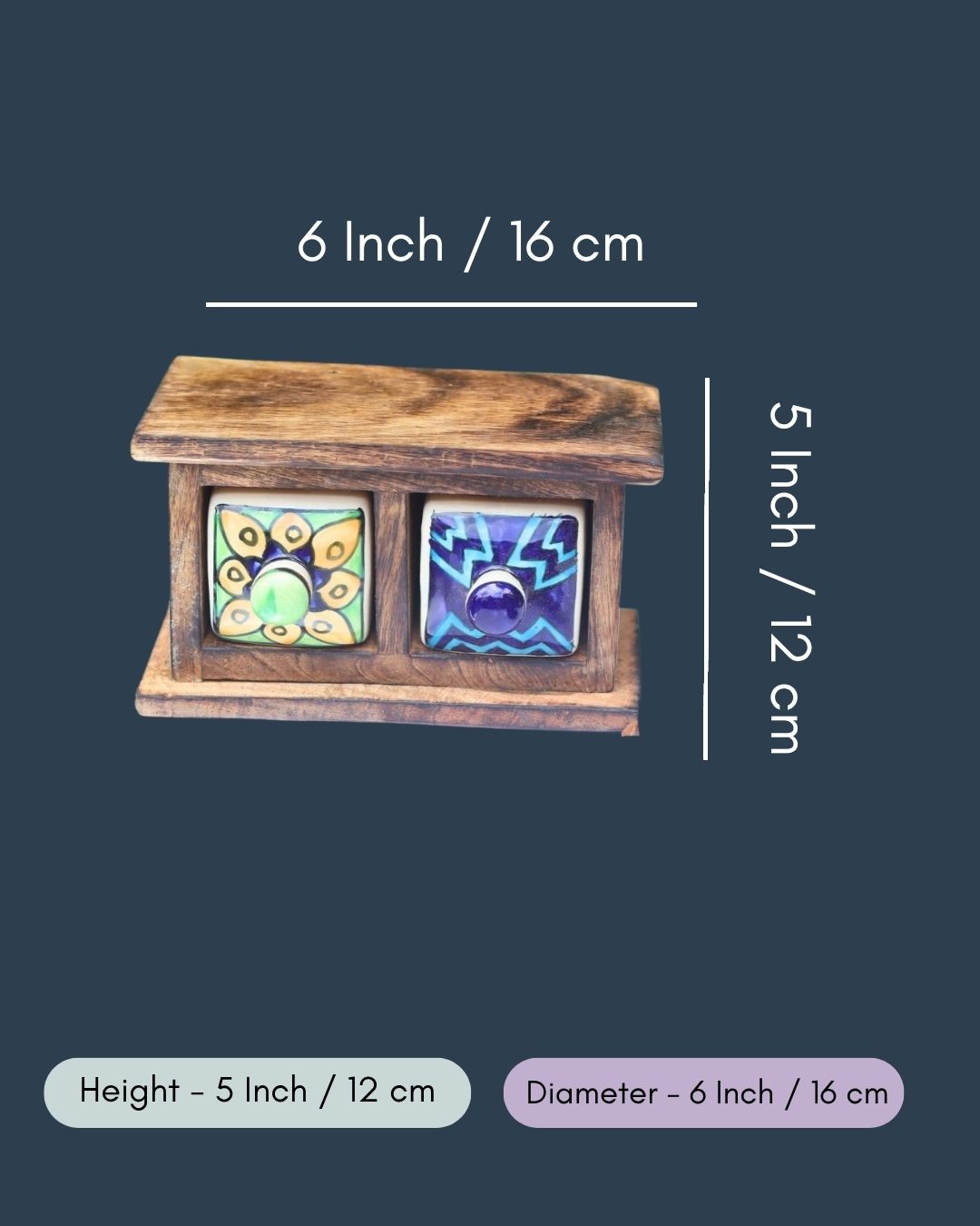 Wooden Decor Drawer – Eclectic Fusion