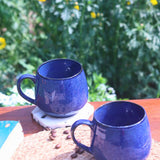 Cozy Blue Coffee Mug handmade in India