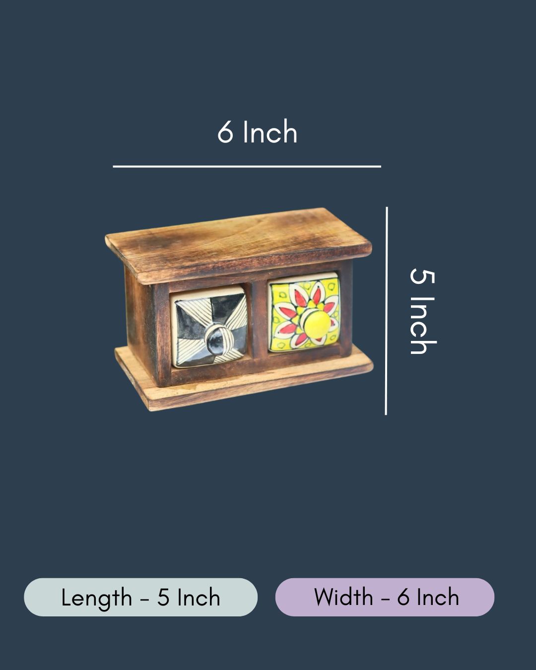 Wooden Decor Drawer – Mystic Abstract