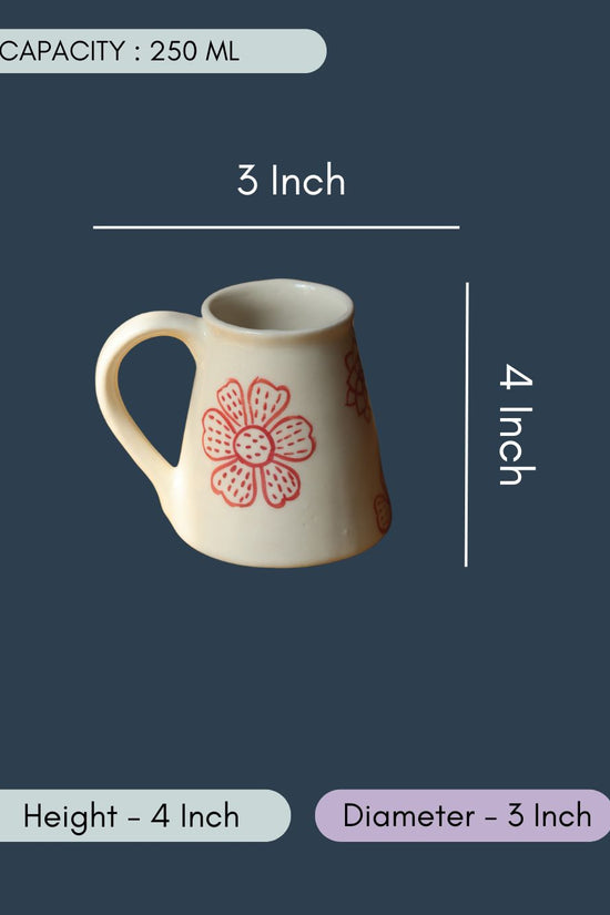 Red Floral Embrace Mug