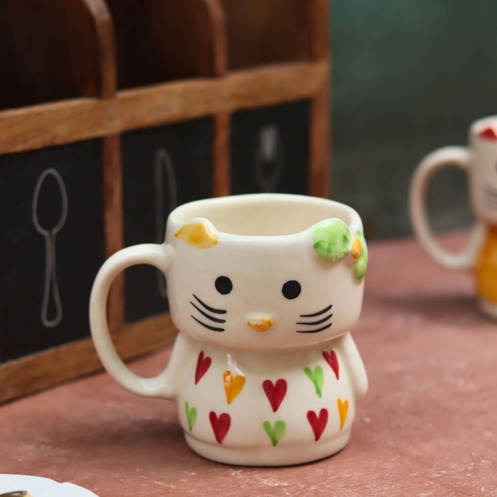 handmade Modern Kitty Mug