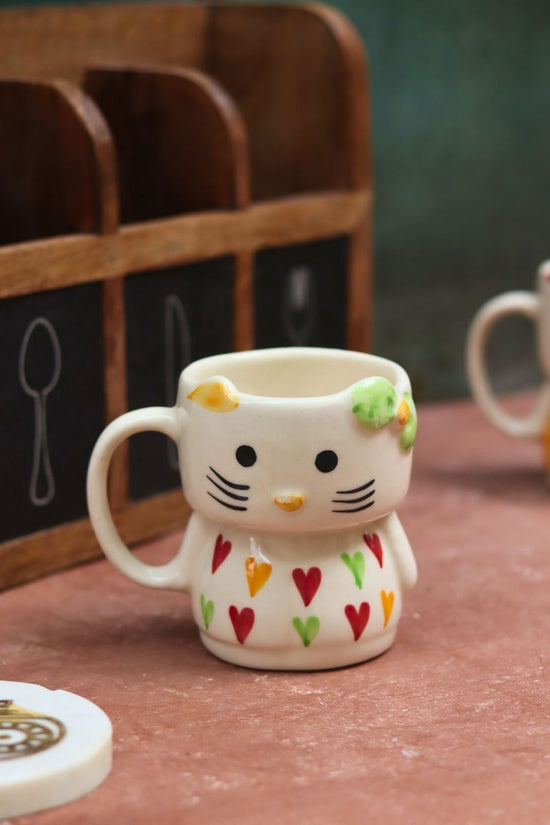 handmade Modern Kitty Mug