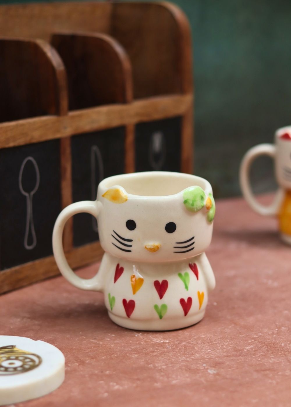 handmade Modern Kitty Mug