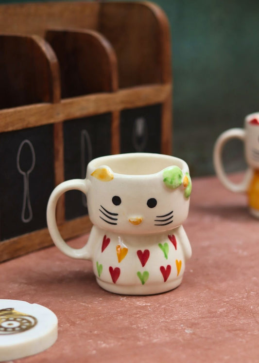 handmade Modern Kitty Mug