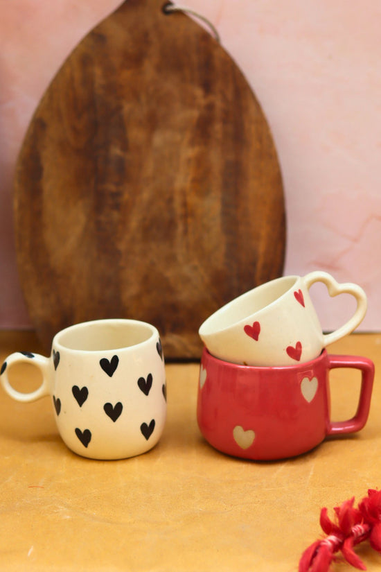Set of 3 - Forever Love Mug Combo made by ceramic