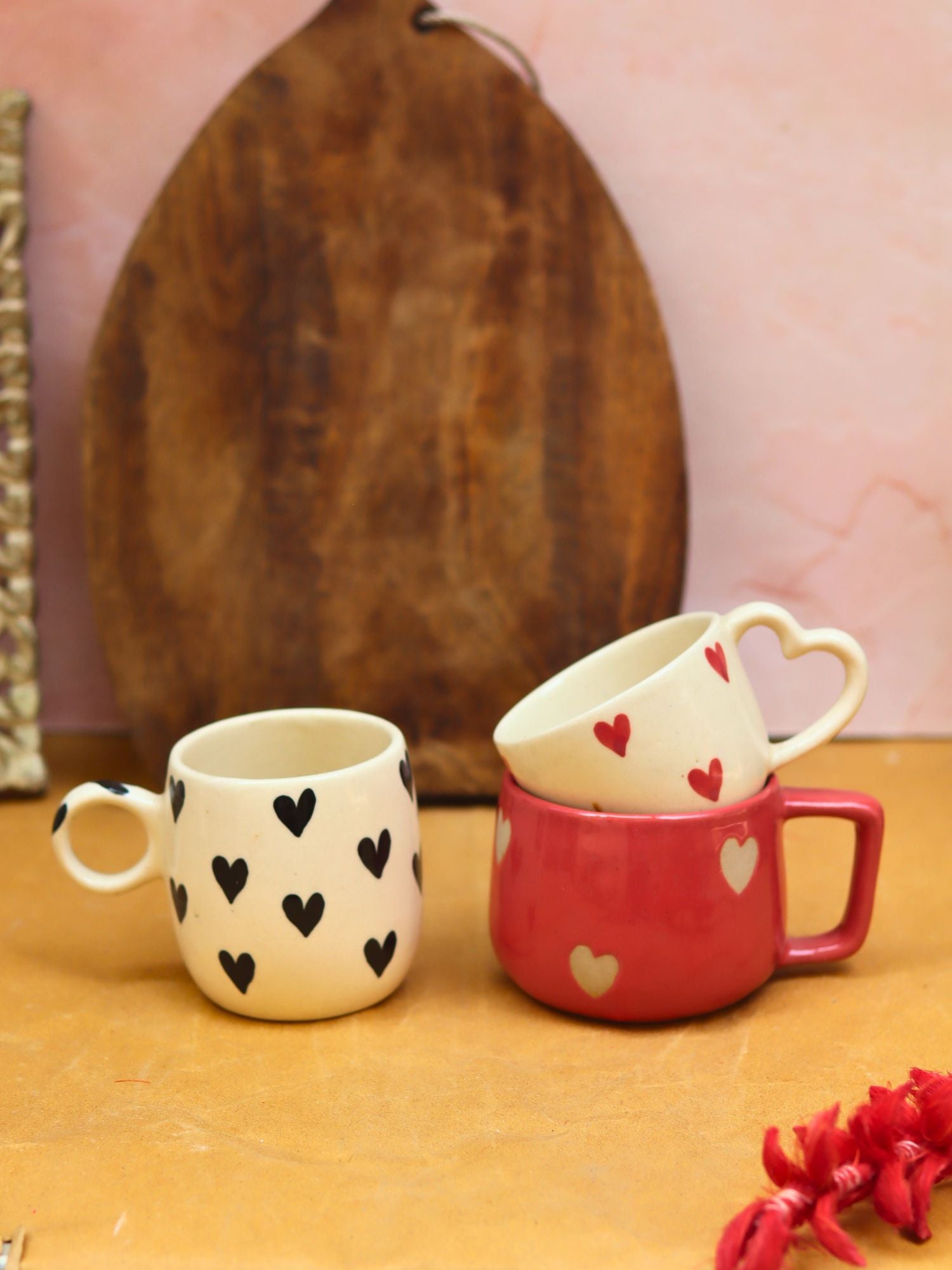 Set of 3 - Forever Love Mug Combo made by ceramic