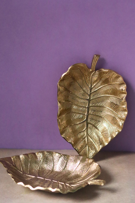 Golden Bliss Palm Leaf Bowls