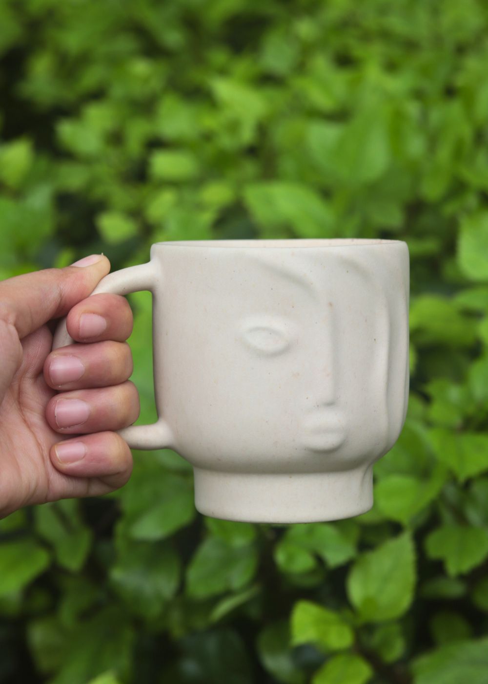 abstract face mug with premium quality material