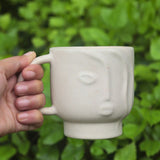 abstract face mug with premium quality material