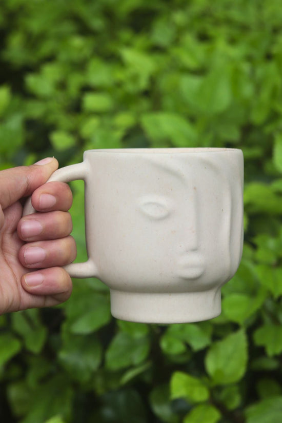 abstract face mug with premium quality material