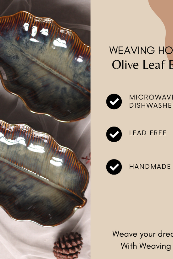 Ceramic leaf bowls significations 