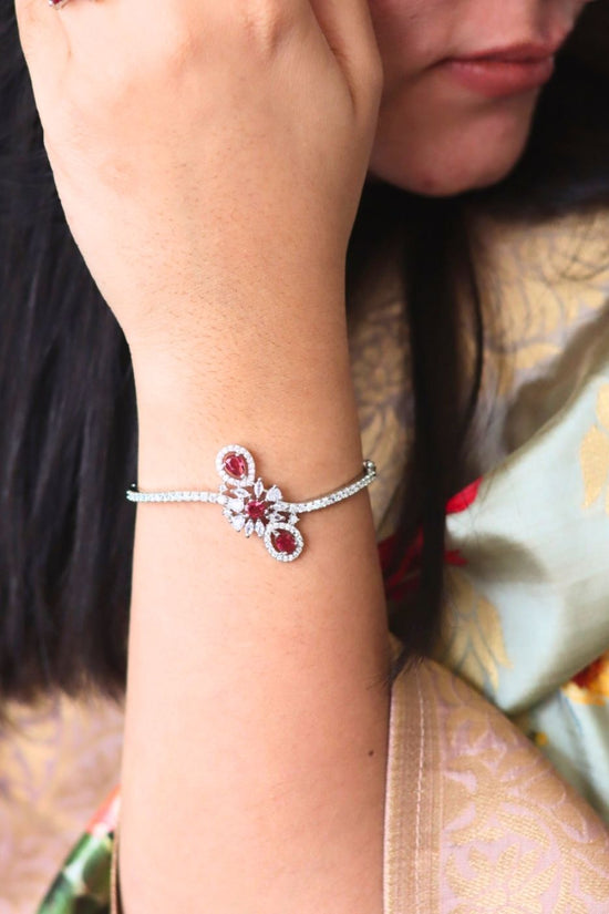 Ruby Elegance Bracelet with premium quality material