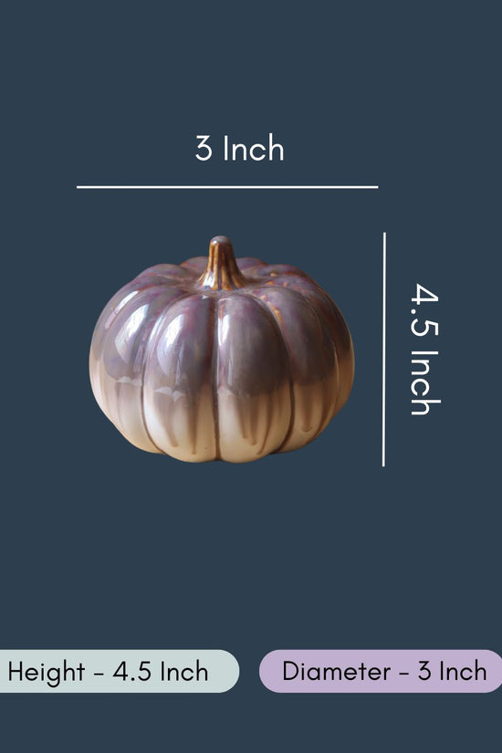 Shaded brown pumpkin - round