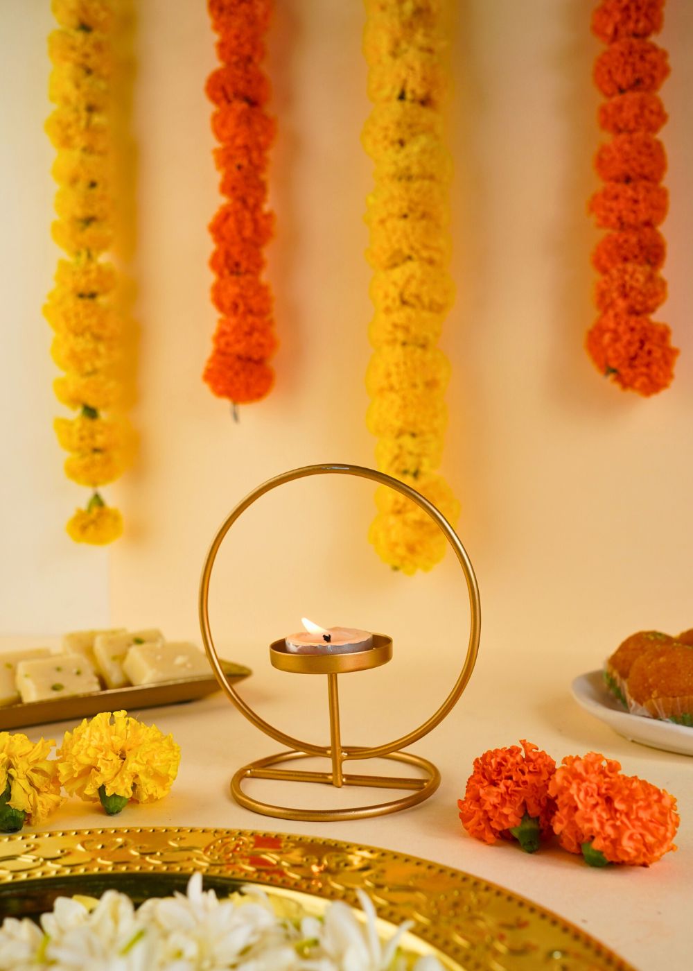 Serene Tea Light Holder made by metal