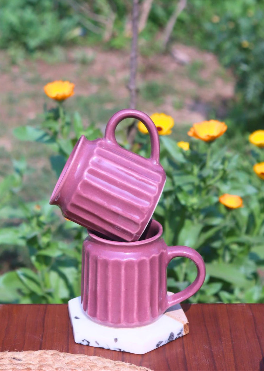 Magenta Coffee Mug made by ceramic