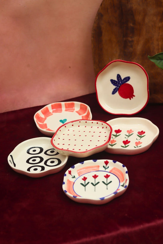Set of 6 Bliss handmade Dessert plate (for the price of 5)with premium quality material