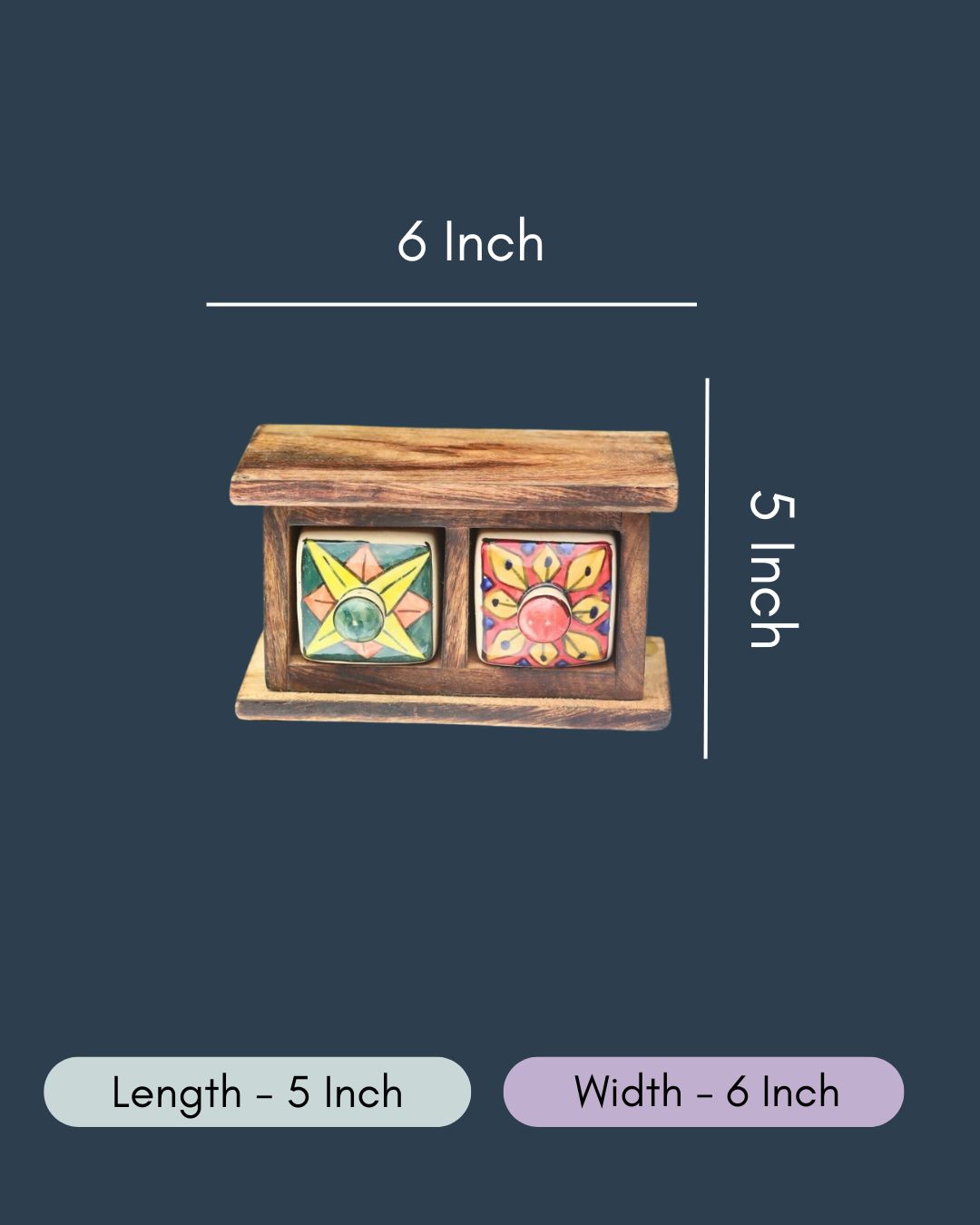 Wooden Decor Drawer – Bohemian Bloom