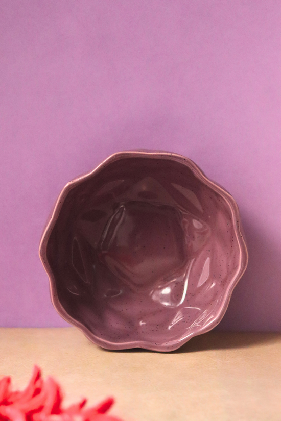 Serveware purple diamond bowl