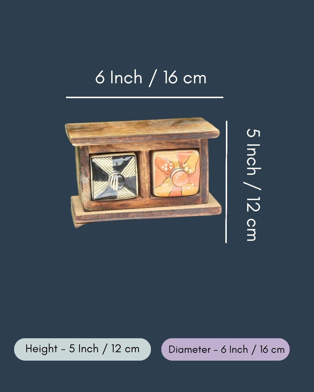 Wooden Decor Drawer – Vibrant Bliss