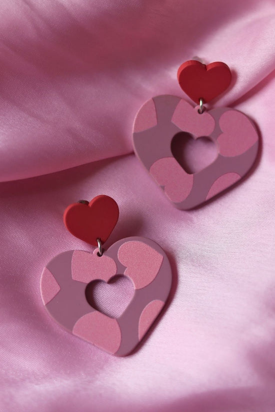 Heart beat earrings with premium quality material