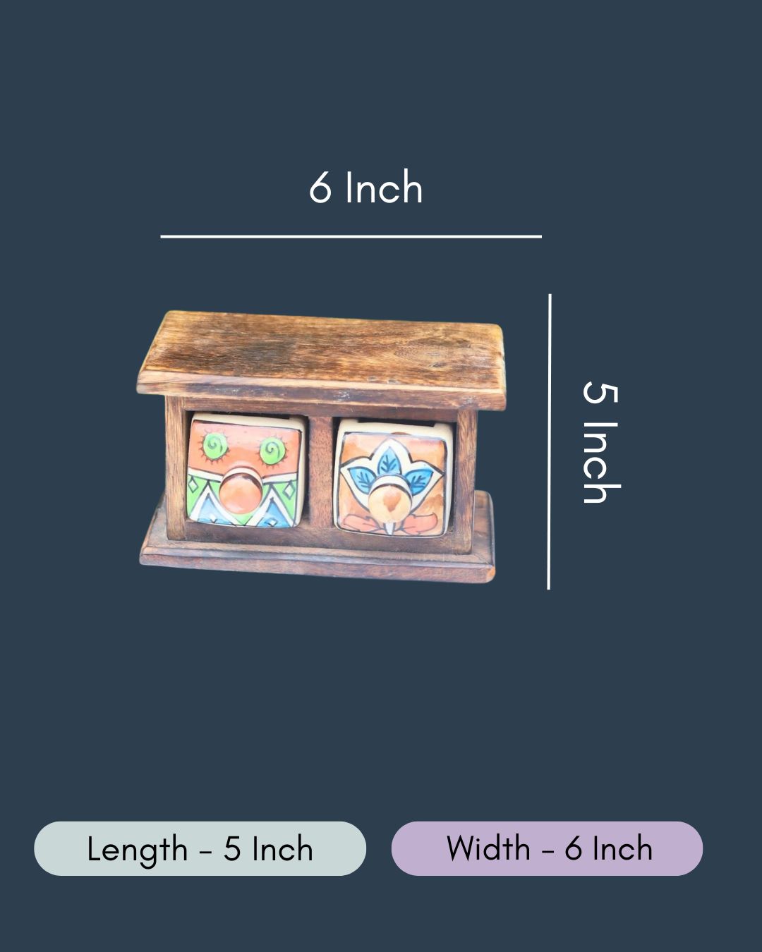 Wooden Decor Drawer – Handcrafted Glow