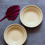 ivory pasta plate set of two combo