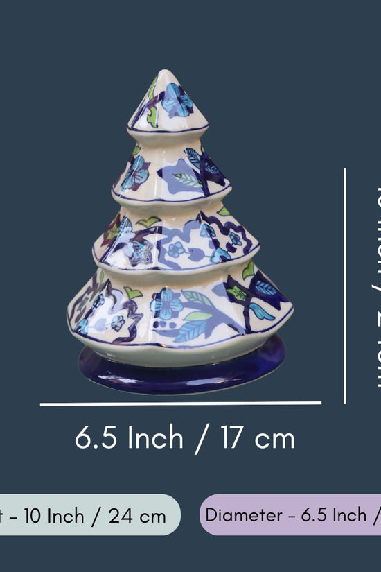 White & Blue Christmas Tree