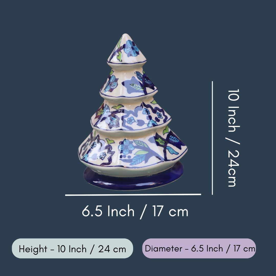 White & Blue Christmas Tree