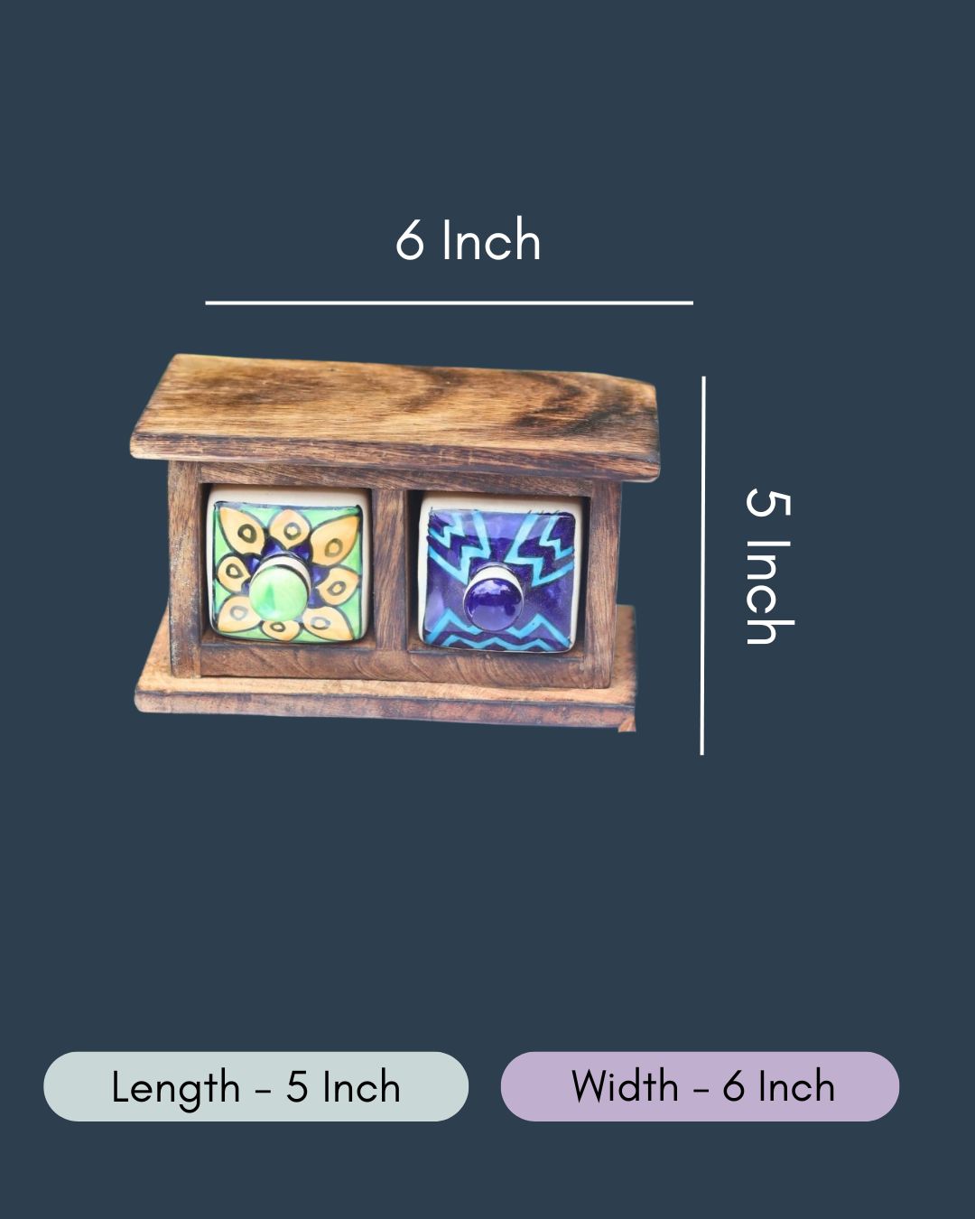 Wooden Decor Drawer – Eclectic Fusion
