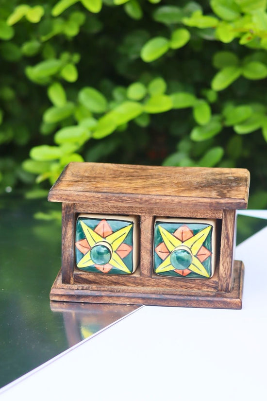 Handmade Wooden Decor Drawer – Bohemian Glow