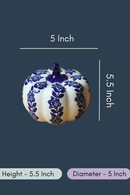 Blue & White Pumpkin