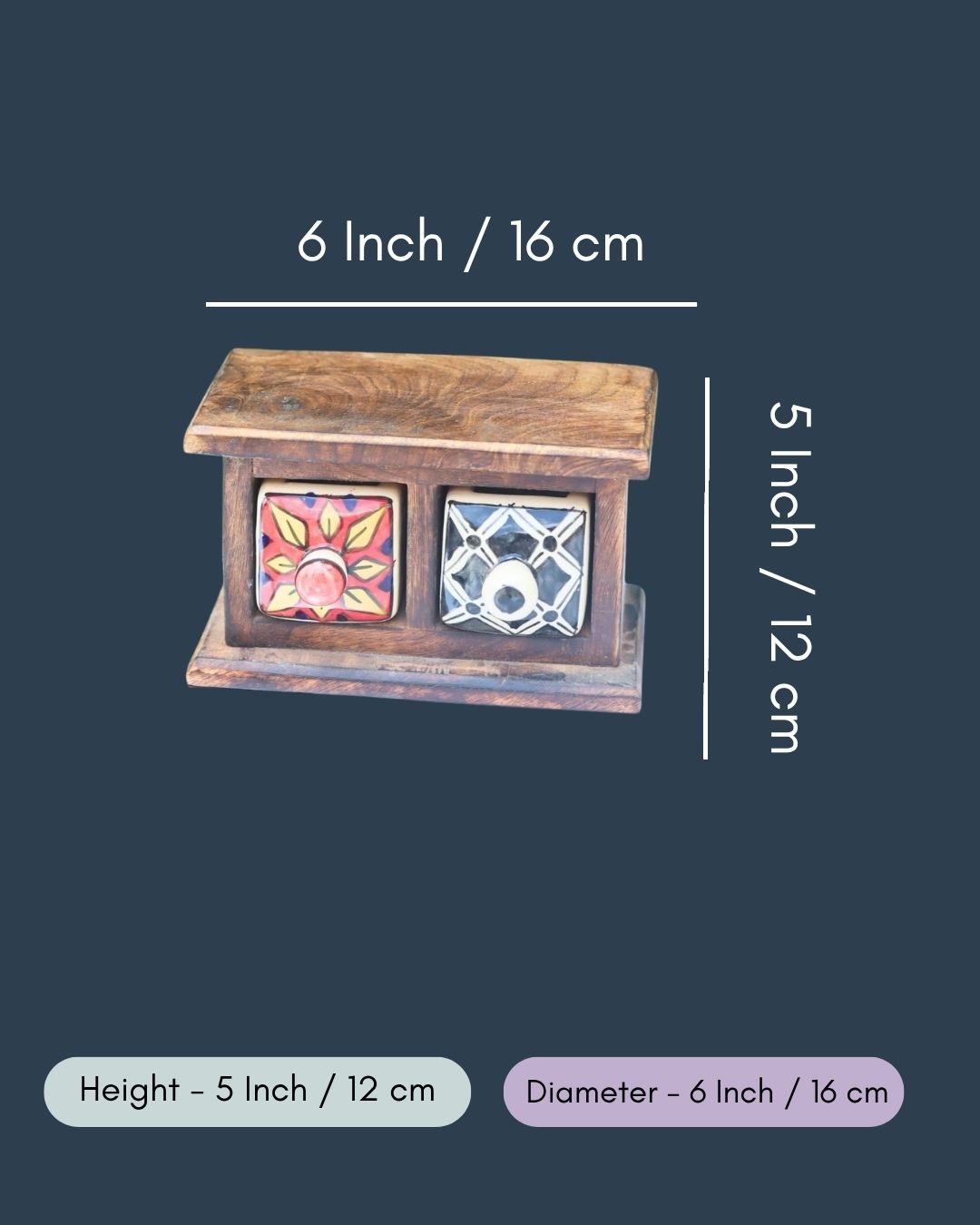 Wooden Decor Drawer – Carnival Bloom