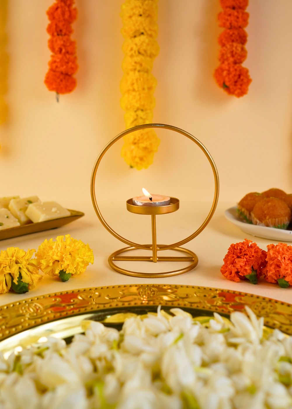 Serene Tea Light Holder handmade in india
