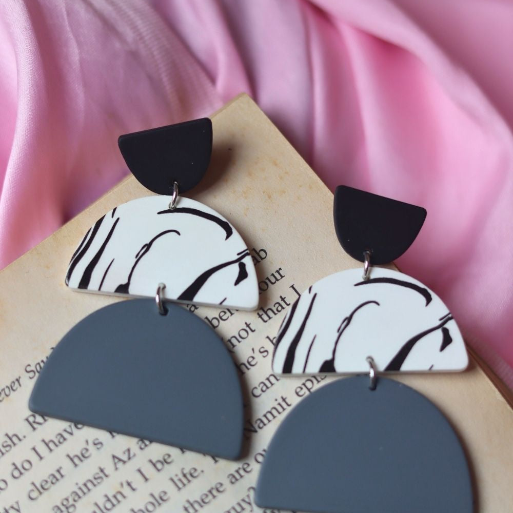 handmade Classic Noir Earrings