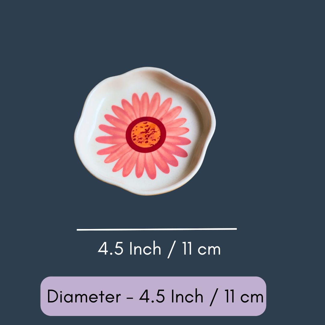 Flower Handmade Dessert Plate