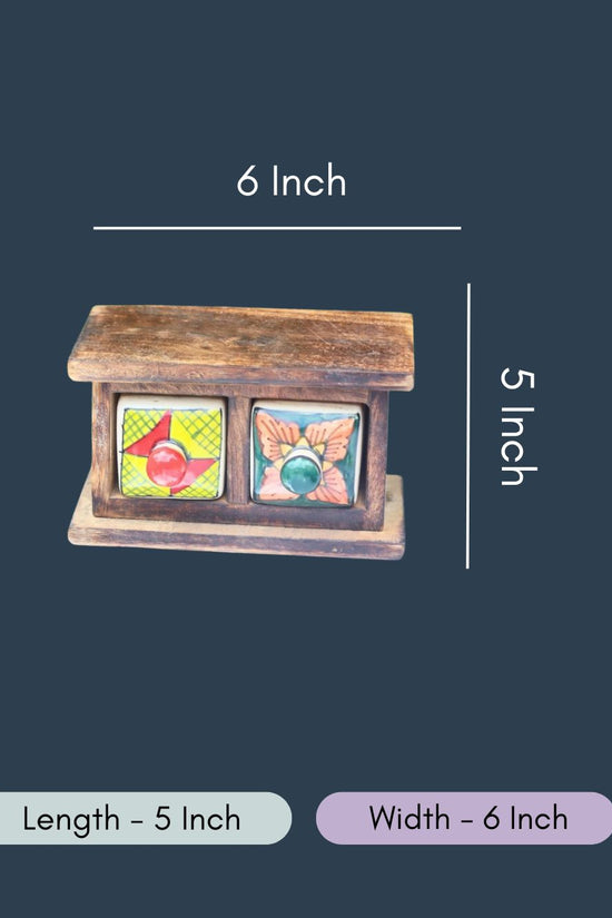 Wooden Decor Drawer – Artistic Glow