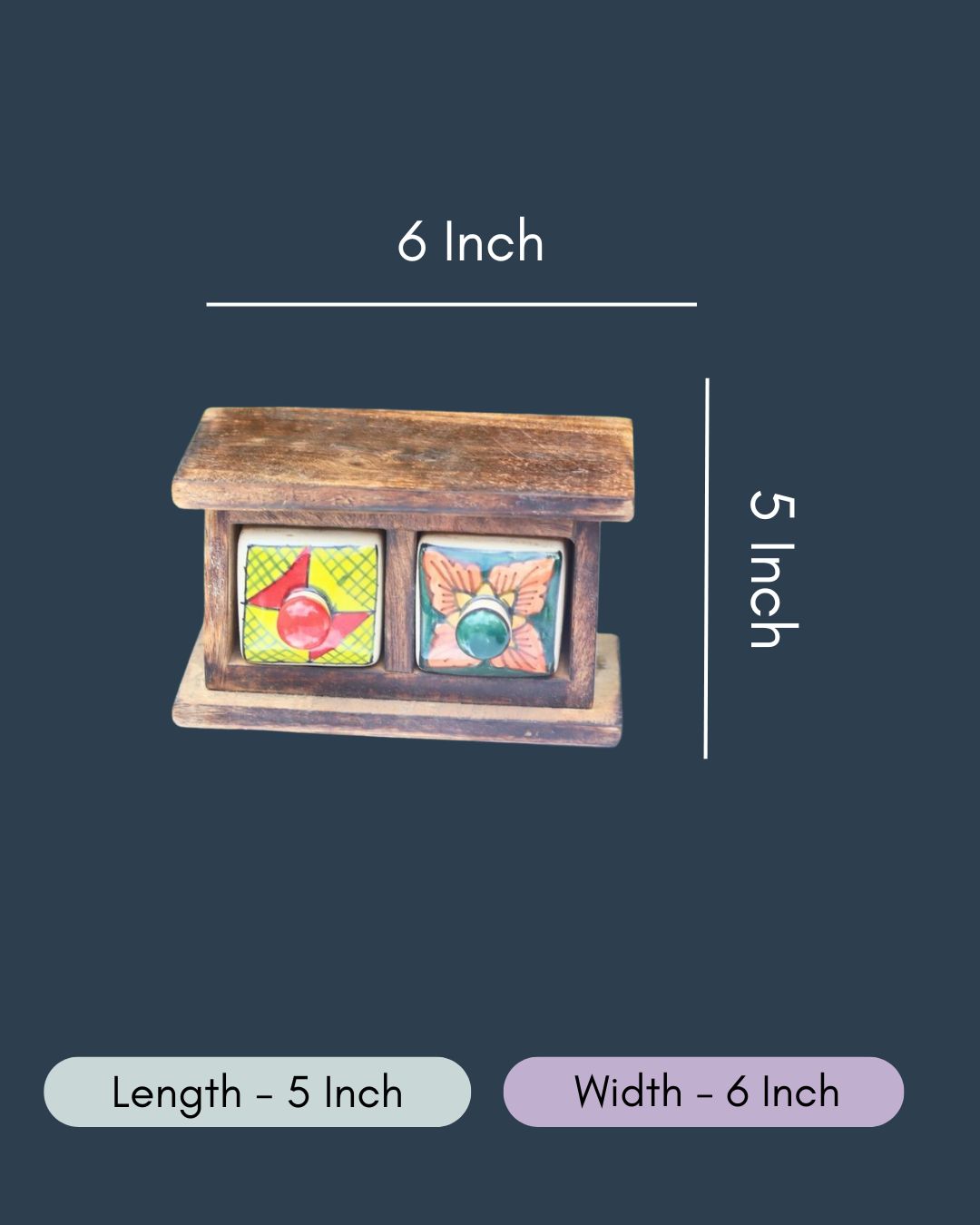 Wooden Decor Drawer – Artistic Glow
