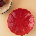 red cabbage handmade dessert plate handmade in india 