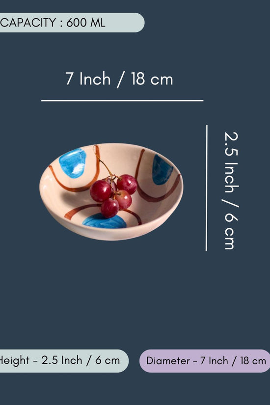 Blue & Brown Ring Bowls