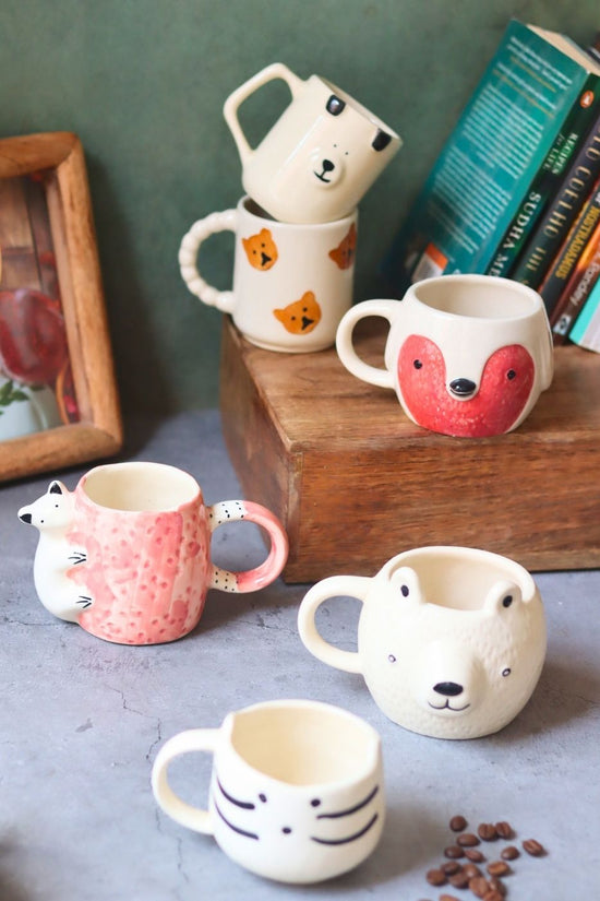 Set of 6 Jungle Joy Mugs (for the price of 5) made by ceramic