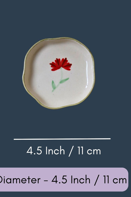 Daisy Handmade Dessert Plate