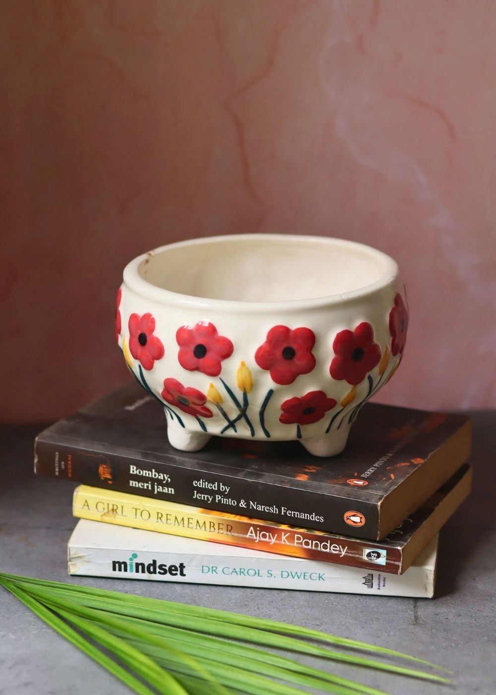 Poppy Fields Planter handmade in india