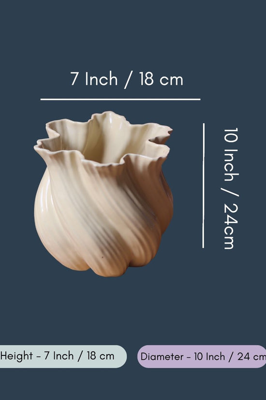 Butter Yellow Statement Vase