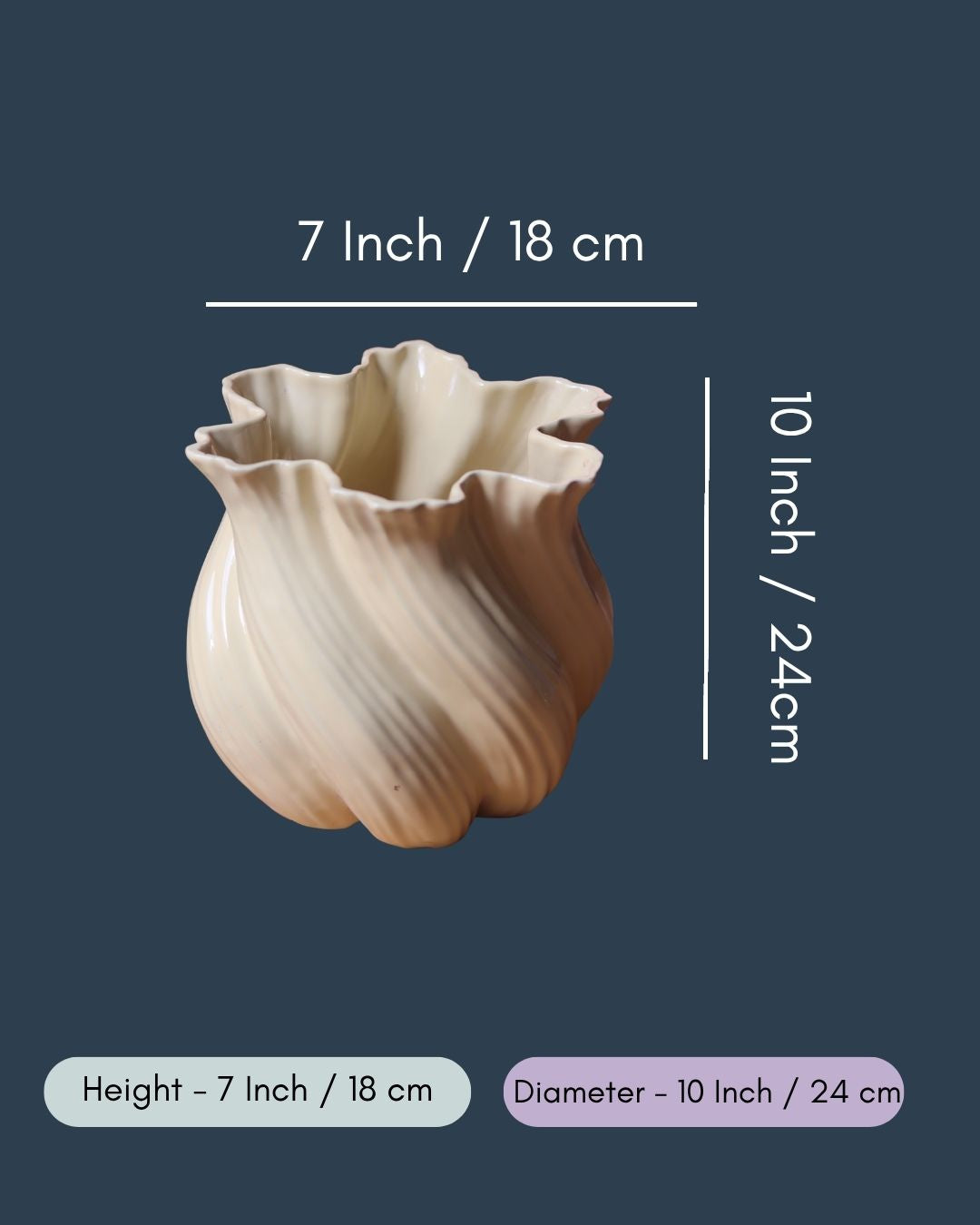 Butter Yellow Statement Vase