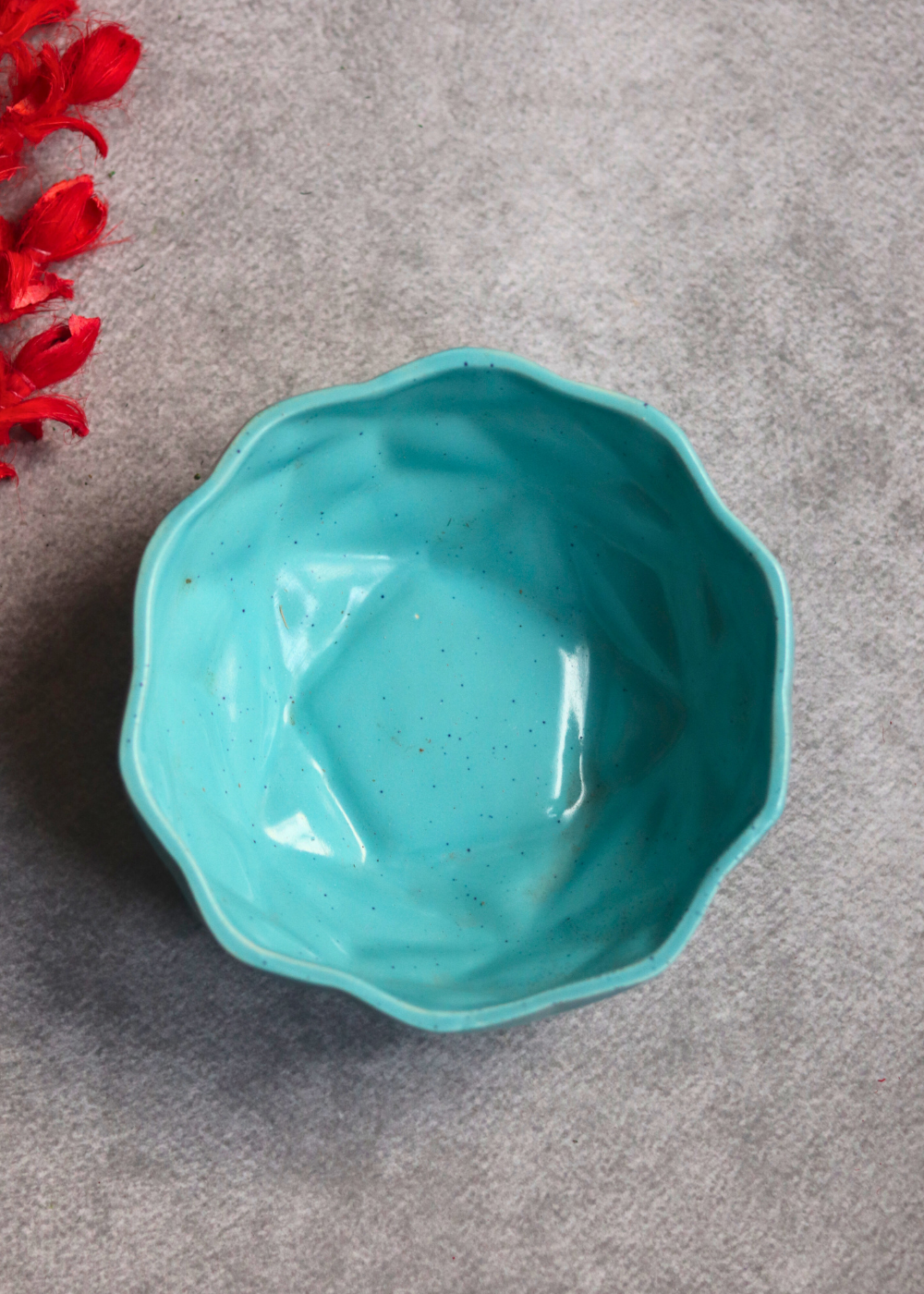 Ceramic large blue diamond bowl 