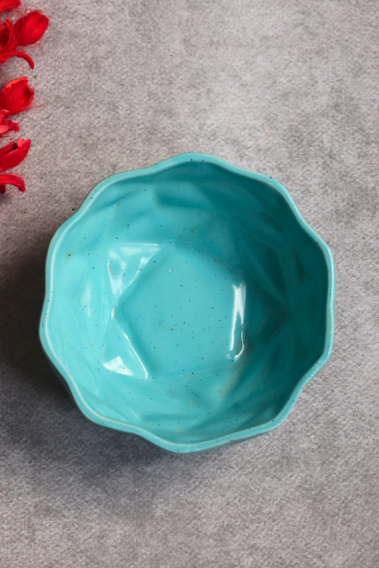 Ceramic large blue diamond bowl 