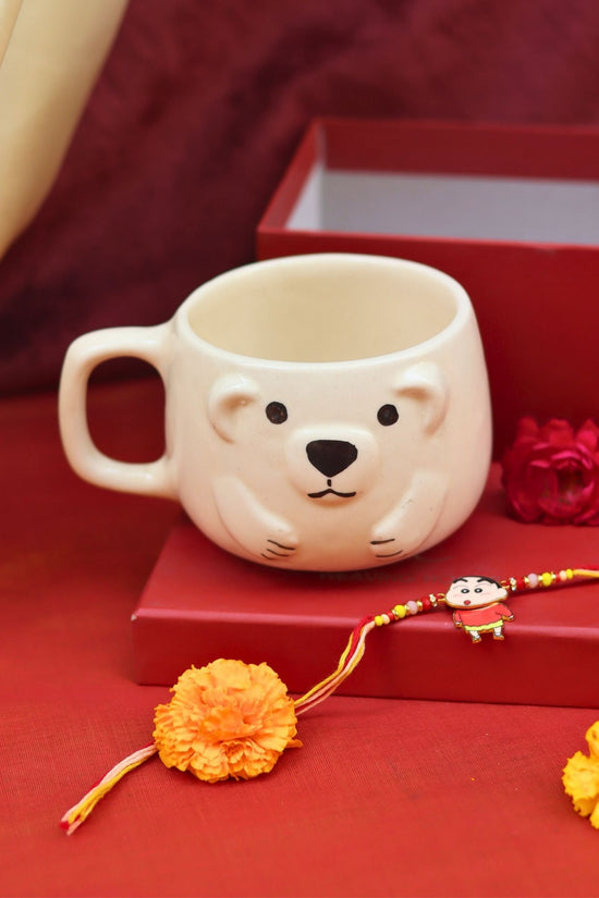 Shih tzu Mug rakhi Gift Box made by ceramic